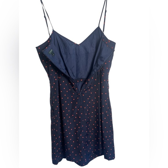 J.Crew Navy Polka Dot Mini/Midi Dress Size 4 - Picture 8 of 12